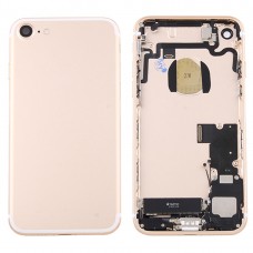 חזרה סוללת עצרת כיסוי עם כרטיס מגש עבור 7 iPhone (זהב)