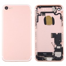 סוללה חזרה עצרת כיסוי עם כרטיס מגש עבור 7 iPhone (Rose Gold)
