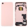 סוללה חזרה עצרת כיסוי עם כרטיס מגש עבור 7 iPhone (Rose Gold)