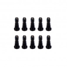 10 PCS עבור iPhone 7 ו 7 פלוס ברגי נמל טעינה (שחור)