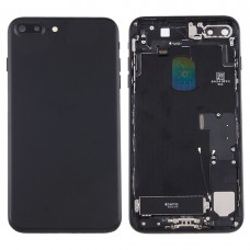 עבור iPhone 7 חזרה סוללת פלוס עצרת כיסוי עם כרטיס מגש (שחורה)