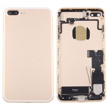 עבור iPhone 7 חזרה סוללת פלוס עצרת כיסוי עם כרטיס מגש (זהב)