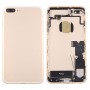 עבור iPhone 7 חזרה סוללת פלוס עצרת כיסוי עם כרטיס מגש (זהב)