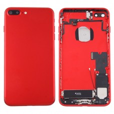 עבור iPhone 7 חזרה סוללת פלוס עצרת כיסוי עם כרטיס מגש (אדום)