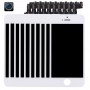 מסך 10 PCS LCD ו Digitizer מלא עצרת עם חזית מצלמה עבור iPhone 5S (לבן)