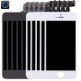 5pcs השחור + 5 לבן PCS מסך LCD ו Digitizer מלא עצרת עם מצלמה קדמית עבור iPhone 5S
