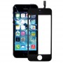 לוח מגע עם מסגרת Bezel מסך LCD הקדמי ו OCA ברור אופטי דבק iPhone 5S (שחור)