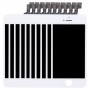 מסך 10 PCS LCD ו Digitizer מלא עצרת עבור iPhone 5S (לבן)