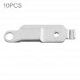 10 PCS מתג הפעלה מקורה הפעלה - כיבוי לחצן מתכת סוגר בעל עבור iPhone 5S (גריי)