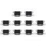 10 PCS טעינה נמל Connector עבור 5 iPhone - 5S (שחור)