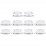 10 PCS טעינה נמל Connector עבור 5 iPhone - 5S (לבן)