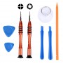 Poso PS-106 8 ב 1 Kit כלי Open תיקון מברג עבור 6 iPhone - SE - 5S ו 5C ו 5 - 4s ו 4