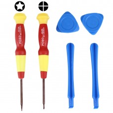 Poso PS-105 6 ב 1 Kit כלי Open תיקון מברג עבור 6 iPhone - SE - 5S ו 5C ו 5 - 4s ו 4