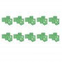 10 PCS עבור דבק מצלמת גלקסי S8 - G950 עדשת כיסוי