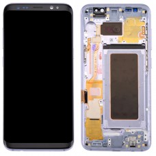 מסך LCD מקורי + מקורי Touch Panel עם מסגרת עבור גלקסי S8 - G950 - G950F - G950FD - G950U - G950A - G950P - G950T - G950V - G950R4 - G950W - G9500 (גריי)