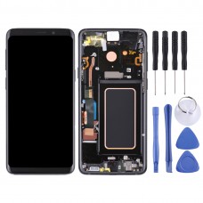 מסך LCD Super AMOLED חומר Digitizer מלא עצרת עם מסגרת עבור גלקסי S9 + - G965F - G965F - DS - G965U - G965W - G9650 (שחור)