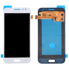 תצוגה LCD מקורי + לוח מגע עבור גלקסי J2. J200F. J200Y. J200G. J200H. J200GU (לבן)