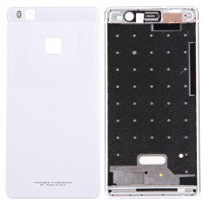 עבור Huawei P9 לייט סוללת כריכה אחורי + קדמי שיכון LCD מסגרת Bezel פלייט (לבן)