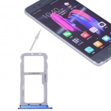 עבור Huawei Honor 9 SIM Card מגש ו SIM - Micro SD כרטיס מגש (כחול)