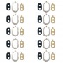 10 PCS Bezel מצלמה חזרה עם עדשה כיסוי ו דבק גלקסי J4. J400F - DS. J400G - DS (זהב)