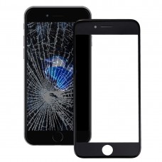 Outer Glass Lens המסך הקדמי עם מסגרת Bezel מסך LCD קדמי עבור 7 iPhone (שחור)