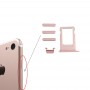 כרטיס מגש + Volume Control מפתח + כפתור הפעלה + מתג השתקה ויברטור מפתח עבור 7 iPhone (Rose Gold)