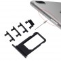 כרטיס מגש + Volume Control מפתח + כפתור הפעלה + מתג השתקה ויברטור מפתח עבור iPhone 7 פלוס (שחור)