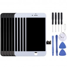 5pcs השחור + 5 לבן PCS מסך LCD ו Digitizer מלא עצרת עבור iPhone 8