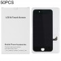 50 קרטון PCS אריזת קופסא לבנה עבור פלוס iPhone 8-7 ועוד מסך LCD ו עצרת מלאה Digitizer