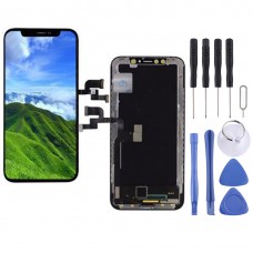 מסך LCD ו Digitizer מלא עצרת (חומר OLED) עבור iPhone X (שחור)