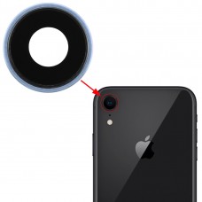Bezel מצלמה חזרה עם עדשה כיסוי עבור XR iPhone (כחול)