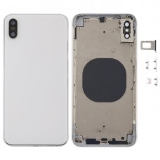 כריכה אחורית עם מצלמה עדשה ו SIM Card מגש ו סייד מפתחות עבור iPhone XS מקס (לבן)