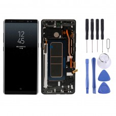 מסך LCD ו Digitizer מלא עצרת עם מסגרת עבור גלקסי הערת 8 (שחור)