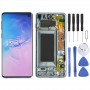 מסך LCD ו Digitizer מלא עצרת עם מסגרת עבור גלקסי S10 (הכחול)