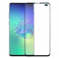 Outer Glass Lens המסך הקדמי עבור גלקסי S10 + SM-G975F - DS. SM-G975U. SM-G975W (שחור)