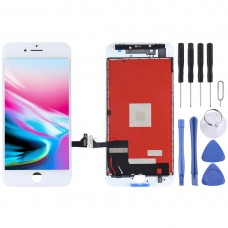 מסך LCD מקורי Digitizer מלאה העצרת עבור 8 iPhone (לבן)