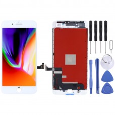 מסך LCD מקורי Digitizer מלא עצרת עבור iPhone 8 פלוס (לבן)