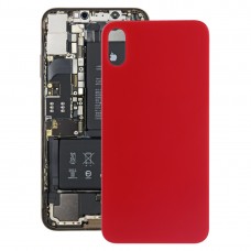 חזרה סוללה כיסוי עם דבק iPhone X - XS (אדום)