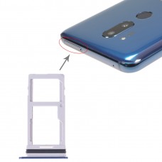 SIM Card מגש + כרטיס SIM מגש - Micro SD כרטיס מגש עבור LG G7 ThinQ G710 G710EM G710PM G710VMP G710ULM (כחול)