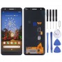 מסך LCD הדיגיטלי מלאה העצרת עבור 3a פיקסל גוגל (שחור)