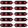 10 PCS חזרה מצלמה עדשה עבור 7 OnePlus Pro (שחור)