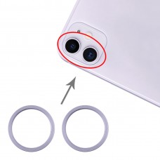 2 PCS אחורי מצלמת זכוכית עדשת מתכת מגן חישוק טבעת עבור 11 iPhone (סגול)