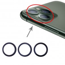 3 PCS האחורי מצלמת זכוכית עדשת מתכת מגן חישוק טבעת עבור iPhone 11 Pro ו 11 Pro מקס (גרין)