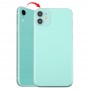 חזרה השיכון כיסוי עם מראה חיקוי של I11 עבור XR iPhone (עם כרטיס SIM מגש ו מפתחות Side) (גרין)