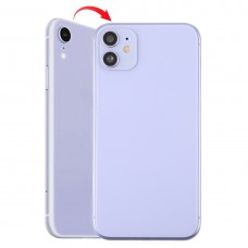 חזרה השיכון כיסוי עם מראה חיקוי של I11 עבור XR iPhone (עם כרטיס SIM מגש ו מפתחות Side) (סגול)