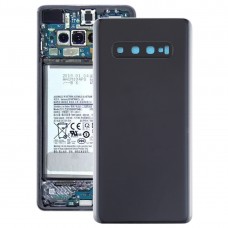 חזרה סוללה כיסוי עם מצלמה עדשה עבור גלקסי S10 + (שחור)
