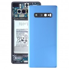 חזרה סוללת כיסוי עם מצלמת עדשה עבור גלקסי S10 + (כחולה)