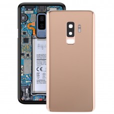 חזרה סוללת כיסוי עם מצלמת עדשה עבור גלקסי S9 + (זהב)