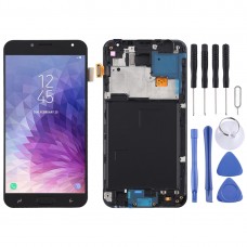 מסך TFT LCD חומר ו Digitizer מלא עצרת עם מסגרת עבור גלקסי J4 J400F - DS (שחורה)