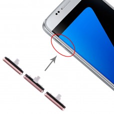 10 סט סייד מפתחות עבור גלקסי S7 (ורוד)